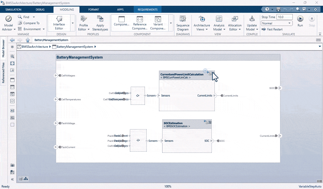 Convert model architecture to requirement