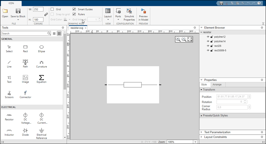 block icon editor