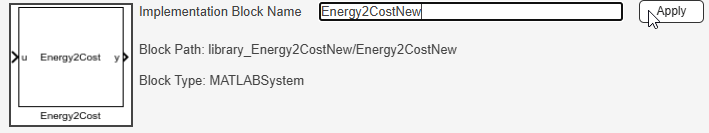 Blockset Designer Edit button for implementation block