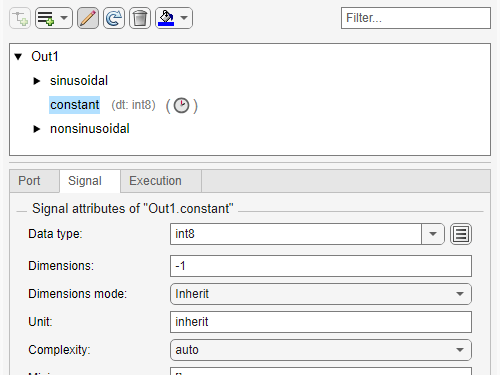 New design for editing bus element port attributes in the Property Inspector