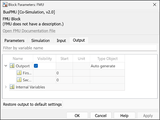 Select auto generate for Type Object attribute for the ports