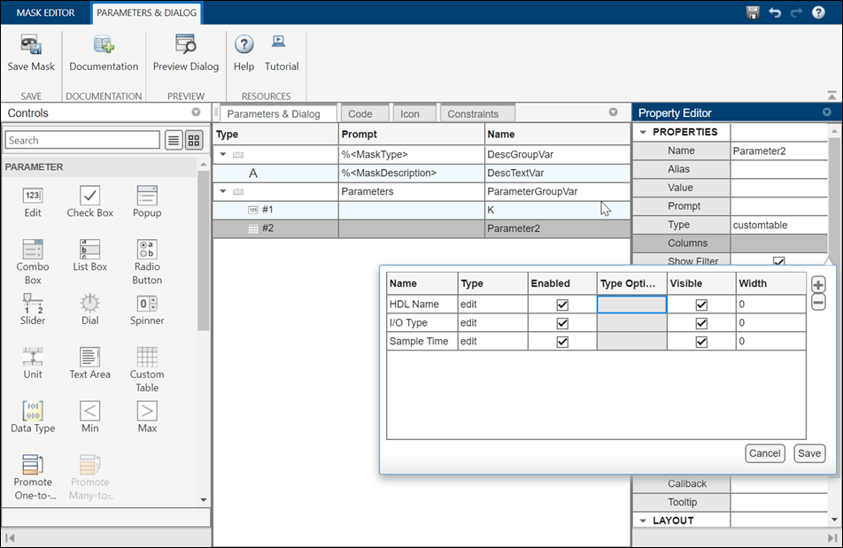 property editor