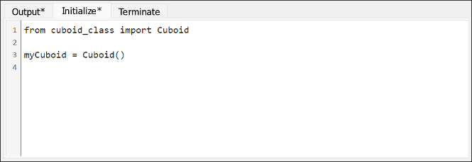 Python block initialize pane