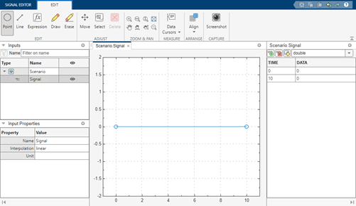 Signal Editor tool hide