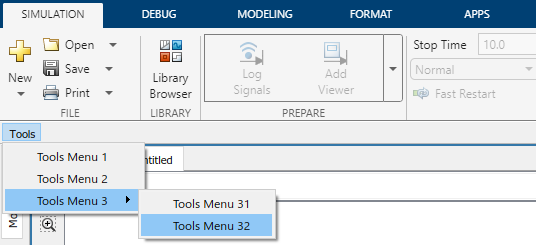 slConvertCustomMenus - Convert custom toolbar menu into toolstrip tab ...