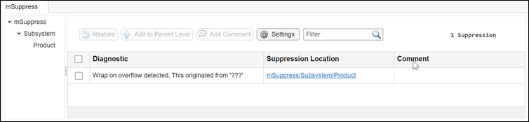 suppression manager