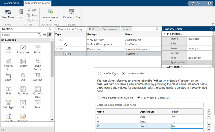 tunable radio button