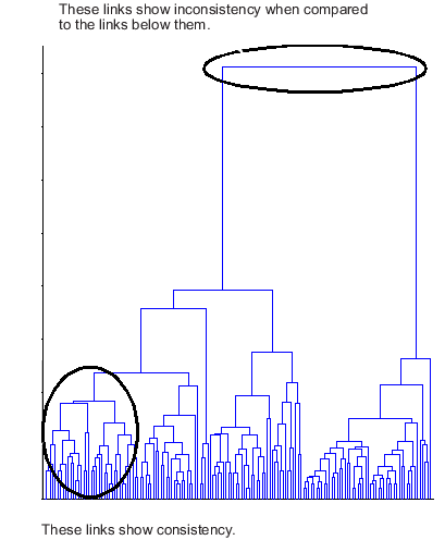 Dendrogram of grouping analysis plotted using the scores of the