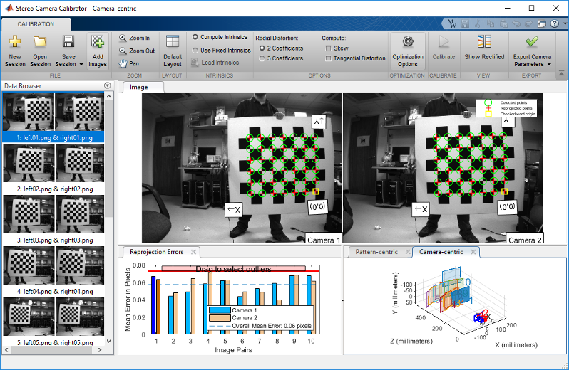 Stereo Camera Calibrator