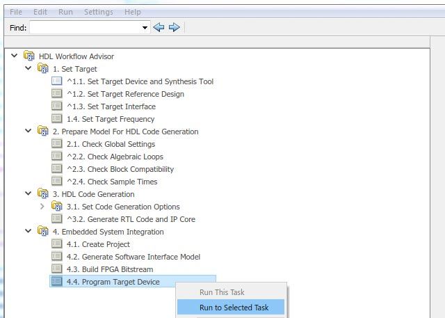 HDL Workflow Advisor