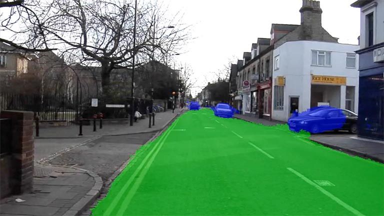 Semantic Segmentation for an automated driving application