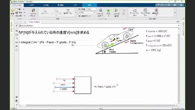 バッテリー電気自動車（BEV）のモーターモデルの作成を通して、Simulinkの基本的な使い方からモデルベースデザインの基礎までを学べます。